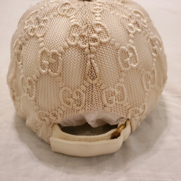 Auth Gucci Lace Embroidered Baseball Hat Size L - Picture 7 of 16